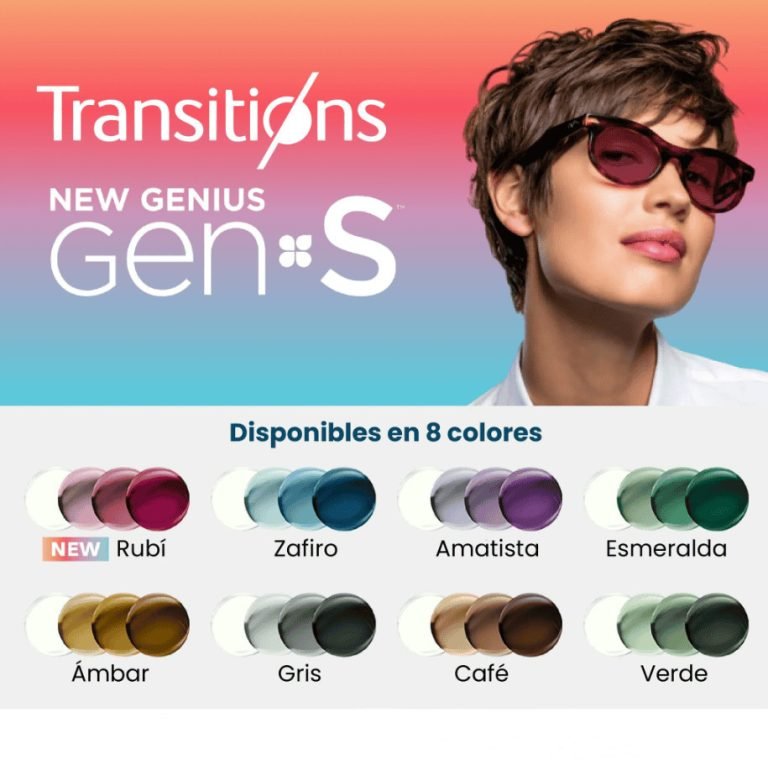 Lentes Transitions en Medellín – Variedad, Colores y Precios